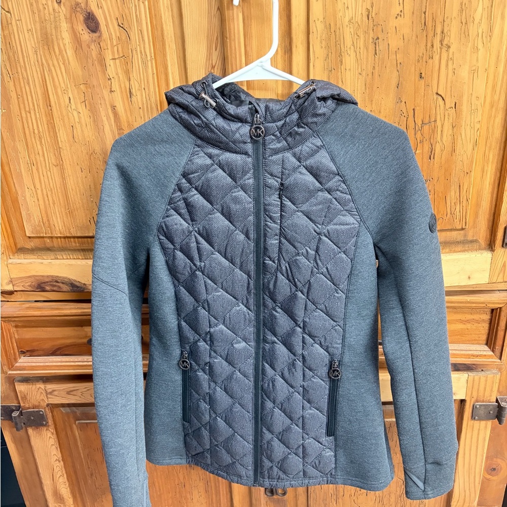Michael Kors Gray Quilted Ski Jacket